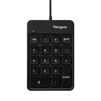 Targus | Numeric EcoSmart | Numeric Keypad | Wired | Black Targus | Numeric EcoSmart | Numeric Keypad | Wired | Black