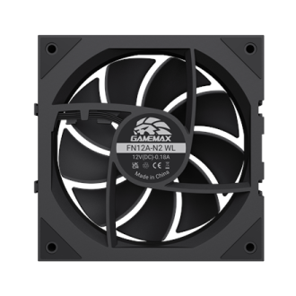 Gamemax FN12A-N2 WL | Case fan | Black Gamemax FN12A-N2 WL | Case fan | Black