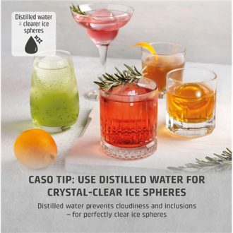 Caso Ice Ball Maker | IceBall Pro | Power 130 W | Capacity 1.3 L | Matt Black Caso Ice Ball Maker | IceBall Pro | Power 130 W | Capacity 1.3 L | Matt Black