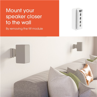Vogels Wall mount | SWM 3021 Universal Speaker Wall Mount | Tilt, rotate | Maximum weight (capacity) 5 kg | White Vogels Wall mount | SWM 3021 Universal Speaker Wall Mount | Tilt, rotate | Maximum weight (capacity) 5 kg | White