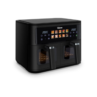 Tristar Double Basket Airfryer | FR-9075 | Power 2500 W | Capacity 9 L | Hot air technology | Black