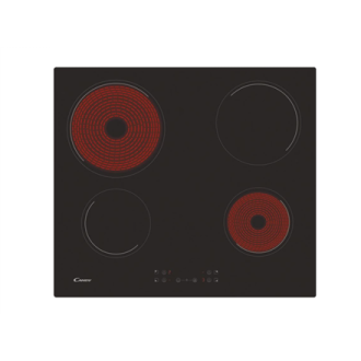 Candy | Hob | CH64CCB/4U2 | Vitroceramic | Number of burners/cooking zones 4 | Touch | Black Candy | Hob | CH64CCB/4U2 | Vitroceramic | Number of burners/cooking zones 4 | Touch | Black
