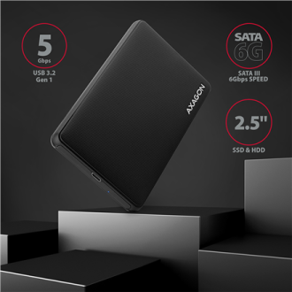 AXAGON Screwless USB 3.2 Gen 1 - SATA 6G external box for 2.5 AXAGON Screwless USB 3.2 Gen 1 - SATA 6G external box for 2.5