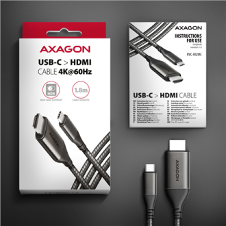 AXAGON | Active converter | USB-C to HDMI | 1.8 m AXAGON | Active converter | USB-C to HDMI | 1.8 m