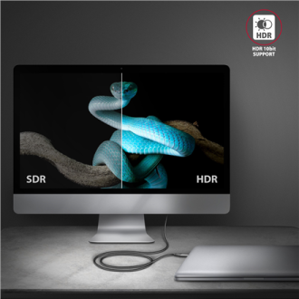 AXAGON | Active converter | USB-C to HDMI | 1.8 m AXAGON | Active converter | USB-C to HDMI | 1.8 m