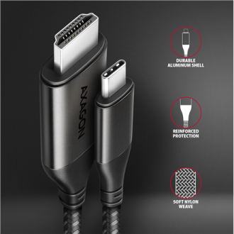 AXAGON | Active converter | USB-C to HDMI | 1.8 m AXAGON | Active converter | USB-C to HDMI | 1.8 m