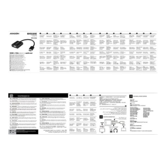 AXAGON | Active converter | HDMI to VGA | 0.15 m AXAGON | Active converter | HDMI to VGA | 0.15 m