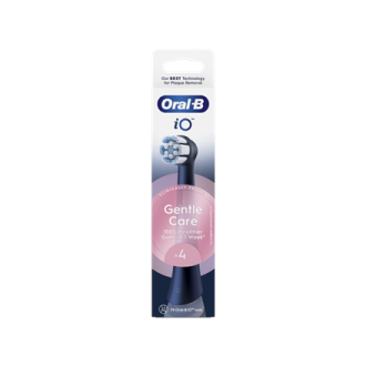 Oral-B | Replaceable toothbrush heads | iO GentleCare | Heads | For adults | Number of brush heads included 4 | Black Oral-B | Replaceable toothbrush heads | iO GentleCare | Heads | For adults | Number of brush heads included 4 | Black
