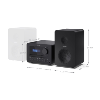 Sharp TOKYO FM Hi-Fi Micro System | XL-B514(BK) | AUX in | Bluetooth | CD player | FM radio Sharp TOKYO FM Hi-Fi Micro System | XL-B514(BK) | AUX in | Bluetooth | CD player | FM radio