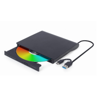Gembird External USB DVD Drive | DVD-USB-031 | Interface USB Type-C (m), USB 3.1 Gen. 1 | DVD R/RW / CD R/RW | CD read speed 24 Gembird External USB DVD Drive | DVD-USB-031 | Interface USB Type-C (m), USB 3.1 Gen. 1 | DVD R/RW / CD R/RW | CD read speed 24