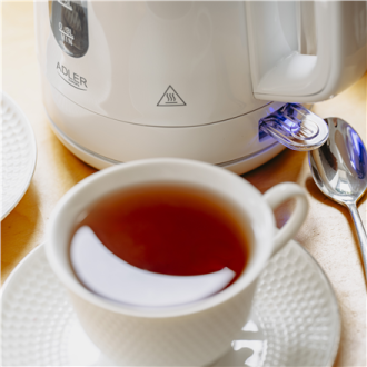 Adler Kettle | AD 1380w | Electric | 2200 W | 1 L | Polypropylene | 360 rotational base | White Adler Kettle | AD 1380w | Electric | 2200 W | 1 L | Polypropylene | 360 rotational base | White