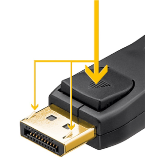 Goobay | DisplayPort Cable 2.0/2.1, 40 Gbit/s | 2 m Goobay | DisplayPort Cable 2.0/2.1, 40 Gbit/s | 2 m