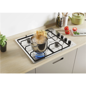 Candy Hob | Idea CHW6LBX/4U2 | Gas | Number of burners/cooking zones 4 | Knob | Stainless Steel Candy Hob | Idea CHW6LBX/4U2 | Gas | Number of burners/cooking zones 4 | Knob | Stainless Steel