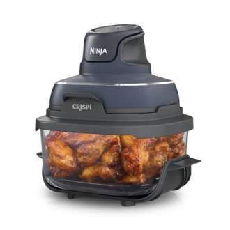 NINJA | 4-in-1 Portable Glass Air Fryer | FN101EUGY Crispi | Power 1700 W | Capacity 3.8 L | Blue/Black NINJA | 4-in-1 Portable Glass Air Fryer | FN101EUGY Crispi | Power 1700 W | Capacity 3.8 L | Blue/Black