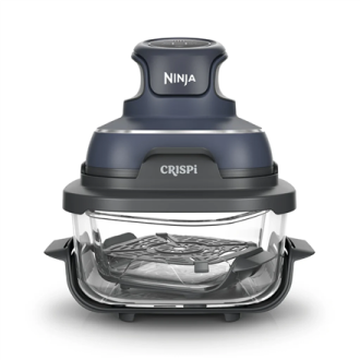 NINJA | 4-in-1 Portable Glass Air Fryer | FN101EUGY Crispi | Power 1700 W | Capacity 3.8 L | Blue/Black NINJA | 4-in-1 Portable Glass Air Fryer | FN101EUGY Crispi | Power 1700 W | Capacity 3.8 L | Blue/Black