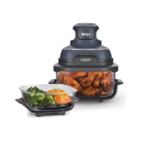 NINJA | 4-in-1 Portable Glass Air Fryer | FN101EUGY Crispi | Power 1700 W | Capacity 3.8 L | Blue/Black NINJA | 4-in-1 Portable Glass Air Fryer | FN101EUGY Crispi | Power 1700 W | Capacity 3.8 L | Blue/Black