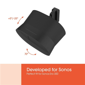 Vogels Wall mount | Speaker Wall Mount for Sonos Era 300 | Tilt, rotate | Maximum weight (capacity) 7 kg | Black Vogels Wall mount | Speaker Wall Mount for Sonos Era 300 | Tilt, rotate | Maximum weight (capacity) 7 kg | Black