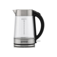 Gorenje Kettle | K17GDWII | 2200 W | Electric | 1.7 L | 360 rotational base | Stainless steel/Glass | Stainless steel/Transparen Gorenje Kettle | K17GDWII | 2200 W | Electric | 1.7 L | 360 rotational base | Stainless steel/Glass | Stainless steel/Transparen