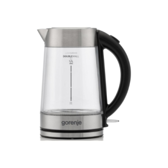 Gorenje Kettle | K17GDWII | 2200 W | Electric | 1.7 L | 360 rotational base | Stainless steel/Glass | Stainless steel/Transparen Gorenje Kettle | K17GDWII | 2200 W | Electric | 1.7 L | 360 rotational base | Stainless steel/Glass | Stainless steel/Transparen