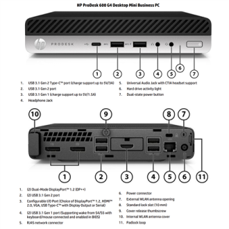 HP Renewed Grade A | ProDesk 600 G4 DM | Intel Core i3 | i3 8100T | 8 GB | NVMe | 128 GB | Intel UHD Graphics 630 | Windows 11 H HP Renewed Grade A | ProDesk 600 G4 DM | Intel Core i3 | i3 8100T | 8 GB | NVMe | 128 GB | Intel UHD Graphics 630 | Windows 11 H
