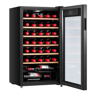 Midea Wine Cooler | MDRW150FGG22W | Energy efficiency class Class G | Free standing | Bottles capacity 34 | Black Midea Wine Cooler | MDRW150FGG22W | Energy efficiency class Class G | Free standing | Bottles capacity 34 | Black