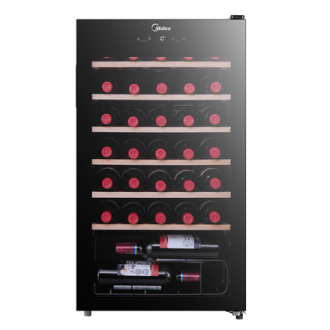 Midea Wine Cooler | MDRW150FGG22W | Energy efficiency class Class G | Free standing | Bottles capacity 34 | Black Midea Wine Cooler | MDRW150FGG22W | Energy efficiency class Class G | Free standing | Bottles capacity 34 | Black