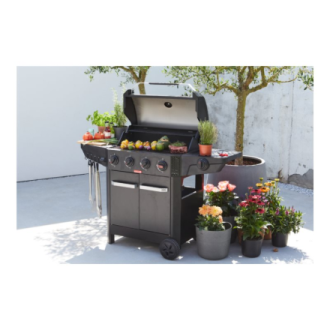 Barbecook Gas Barbecue Luca 412 with Cabinet and Sideburner, 145.4 x 60.3 x 112.3 cm | BC-GAS-3100 Barbecook Gas Barbecue Luca 412 with Cabinet and Sideburner, 145.4 x 60.3 x 112.3 cm | BC-GAS-3100