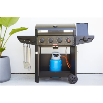 Barbecook Gas Barbecue Luca 412 with Cabinet and Sideburner, 145.4 x 60.3 x 112.3 cm | BC-GAS-3100 Barbecook Gas Barbecue Luca 412 with Cabinet and Sideburner, 145.4 x 60.3 x 112.3 cm | BC-GAS-3100