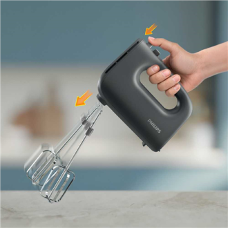 Philips Hand mixer | HR3739/00 5000 Series | Hand Mixer | 400 W | Number of speeds 5 | Turbo mode | Black Philips Hand mixer | HR3739/00 5000 Series | Hand Mixer | 400 W | Number of speeds 5 | Turbo mode | Black