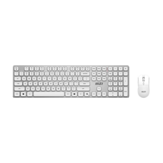 MSI FORGE K210 WIRELESS COMBO WHITE US | Keyboard and Mouse Set | Wireless | Mouse included | US | White MSI FORGE K210 WIRELESS COMBO WHITE US | Keyboard and Mouse Set | Wireless | Mouse included | US | White