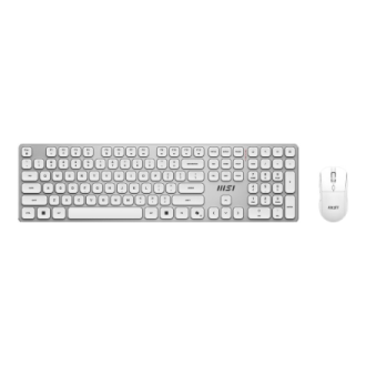 MSI FORGE K210 WIRELESS COMBO WHITE US | Keyboard and Mouse Set | Wireless | Mouse included | US | White MSI FORGE K210 WIRELESS COMBO WHITE US | Keyboard and Mouse Set | Wireless | Mouse included | US | White