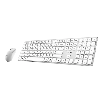 MSI FORGE K210 WIRELESS COMBO WHITE US | Keyboard and Mouse Set | Wireless | Mouse included | US | White MSI FORGE K210 WIRELESS COMBO WHITE US | Keyboard and Mouse Set | Wireless | Mouse included | US | White