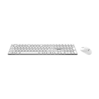 MSI FORGE K210 WIRELESS COMBO WHITE US | Keyboard and Mouse Set | Wireless | Mouse included | US | White MSI FORGE K210 WIRELESS COMBO WHITE US | Keyboard and Mouse Set | Wireless | Mouse included | US | White