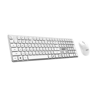 MSI FORGE K210 WIRELESS COMBO WHITE US | Keyboard and Mouse Set | Wireless | Mouse included | US | White MSI FORGE K210 WIRELESS COMBO WHITE US | Keyboard and Mouse Set | Wireless | Mouse included | US | White