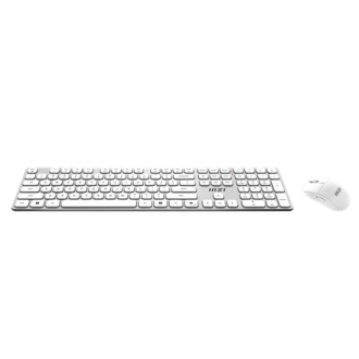 MSI FORGE K210 WIRELESS COMBO WHITE US | Keyboard and Mouse Set | Wireless | Mouse included | US | White MSI FORGE K210 WIRELESS COMBO WHITE US | Keyboard and Mouse Set | Wireless | Mouse included | US | White