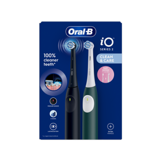 Oral-B Electric Toothbrush, Duo pack | iO2 Series | Rechargeable | For adults | Number of brush heads included 2 | Number of tee Oral-B Electric Toothbrush, Duo pack | iO2 Series | Rechargeable | For adults | Number of brush heads included 2 | Number of tee