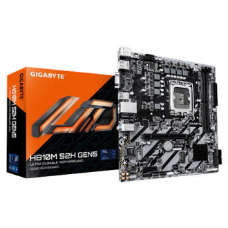 Gigabyte H810M S2H GEN5 | Processor family Intel | Processor socket LGA1851 | DDR5 | Supported hard disk drive interfaces SATA, Gigabyte H810M S2H GEN5 | Processor family Intel | Processor socket LGA1851 | DDR5 | Supported hard disk drive interfaces SATA,