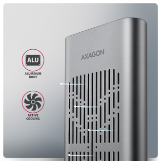 AXAGON USB-C 20Gbps Dual M.2 NVMe SSD CLONE MASTER Enclosure | EEM2-20GD AXAGON USB-C 20Gbps Dual M.2 NVMe SSD CLONE MASTER Enclosure | EEM2-20GD
