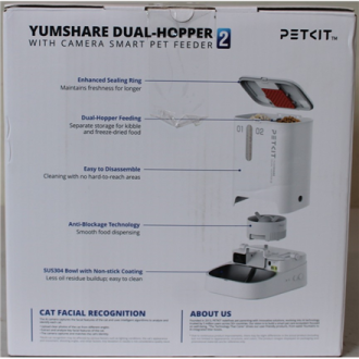 SALE OUT. Petkit P591 2 (D4SH-2) YumShare Dual-Hopper 2 Feeder with camera | PETKIT YumShare Dual-hopper 2 Automatic Feeder with SALE OUT. Petkit P591 2 (D4SH-2) YumShare Dual-Hopper 2 Feeder with camera | PETKIT YumShare Dual-hopper 2 Automatic Feeder with