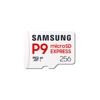 Samsung P9 Express | MicroSD Card | 256 GB | microSDXC | Flash memory class U3, V30, A1 Samsung P9 Express | MicroSD Card | 256 GB | microSDXC | Flash memory class U3, V30, A1