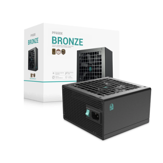 Deepcool 80 PLUS Bronze PSU | PF650X | 650 W | Black Deepcool 80 PLUS Bronze PSU | PF650X | 650 W | Black