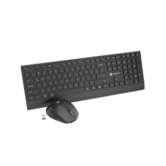 Natec Keyboard and Mouse | Stringray 2 | Keyboard and Mouse Set | Wireless | US | Black Natec Keyboard and Mouse | Stringray 2 | Keyboard and Mouse Set | Wireless | US | Black