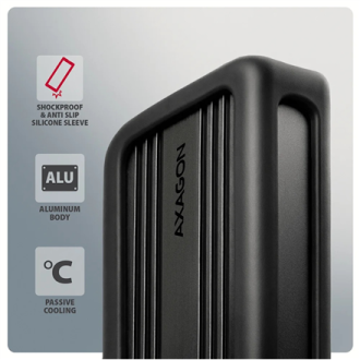 AXAGON USB-C 40Gbps external enclosure for M.2 NVMe SSD | EEM2-40G AXAGON USB-C 40Gbps external enclosure for M.2 NVMe SSD | EEM2-40G