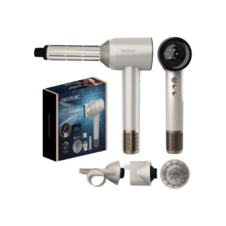 Cecotec Hair dryer | DryGlam Waves Champagne | 1600 W | Number of temperature settings 3 | Ionic function | Champagne | Diffuser Cecotec Hair dryer | DryGlam Waves Champagne | 1600 W | Number of temperature settings 3 | Ionic function | Champagne | Diffuser