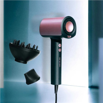 Cecotec Hair dryer | DryGlam Nano Plasma | 1600 W | Number of temperature settings 3 | Ionic function | Black/Rose Gold | Diffus Cecotec Hair dryer | DryGlam Nano Plasma | 1600 W | Number of temperature settings 3 | Ionic function | Black/Rose Gold | Diffus