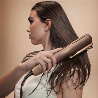 Cecotec Air Straightener | AirLisse 2in1 ForceDry Champagne | Ceramic heating system | Number of heating levels 4 | 1000 W | Bei Cecotec Air Straightener | AirLisse 2in1 ForceDry Champagne | Ceramic heating system | Number of heating levels 4 | 1000 W | Bei