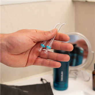 Cecotec Oral Irrigator | ToothCare Jet Splash | 150 ml | Black/Blue | Number of heads 2 Cecotec Oral Irrigator | ToothCare Jet Splash | 150 ml | Black/Blue | Number of heads 2