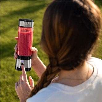 Cecotec Smoothie Blender | WanderlustMix USB | Portable | 126 W | Jar capacity 0.4 L | Ice crushing | Inox Cecotec Smoothie Blender | WanderlustMix USB | Portable | 126 W | Jar capacity 0.4 L | Ice crushing | Inox