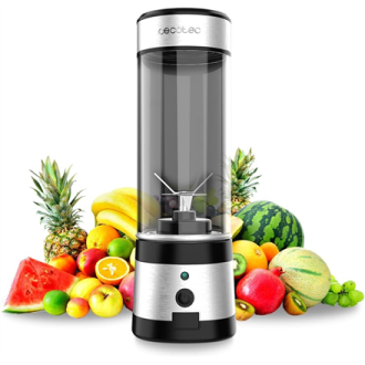 Cecotec Smoothie Blender | WanderlustMix USB | Portable | 126 W | Jar capacity 0.4 L | Ice crushing | Inox Cecotec Smoothie Blender | WanderlustMix USB | Portable | 126 W | Jar capacity 0.4 L | Ice crushing | Inox