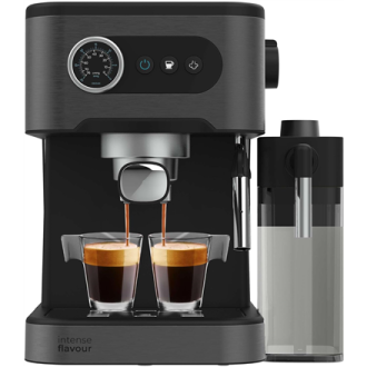 Cecotec Coffee machine | Power Espresso 20 Pro Latte | Pump pressure 20 bar | Built-in milk frother | Semi-automatic | Black | 1